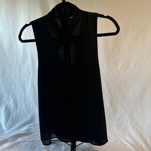 Naked Zebra Black Tank Top